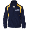 Thin Blue Line Jacket - American Flag - Navy and Yellow