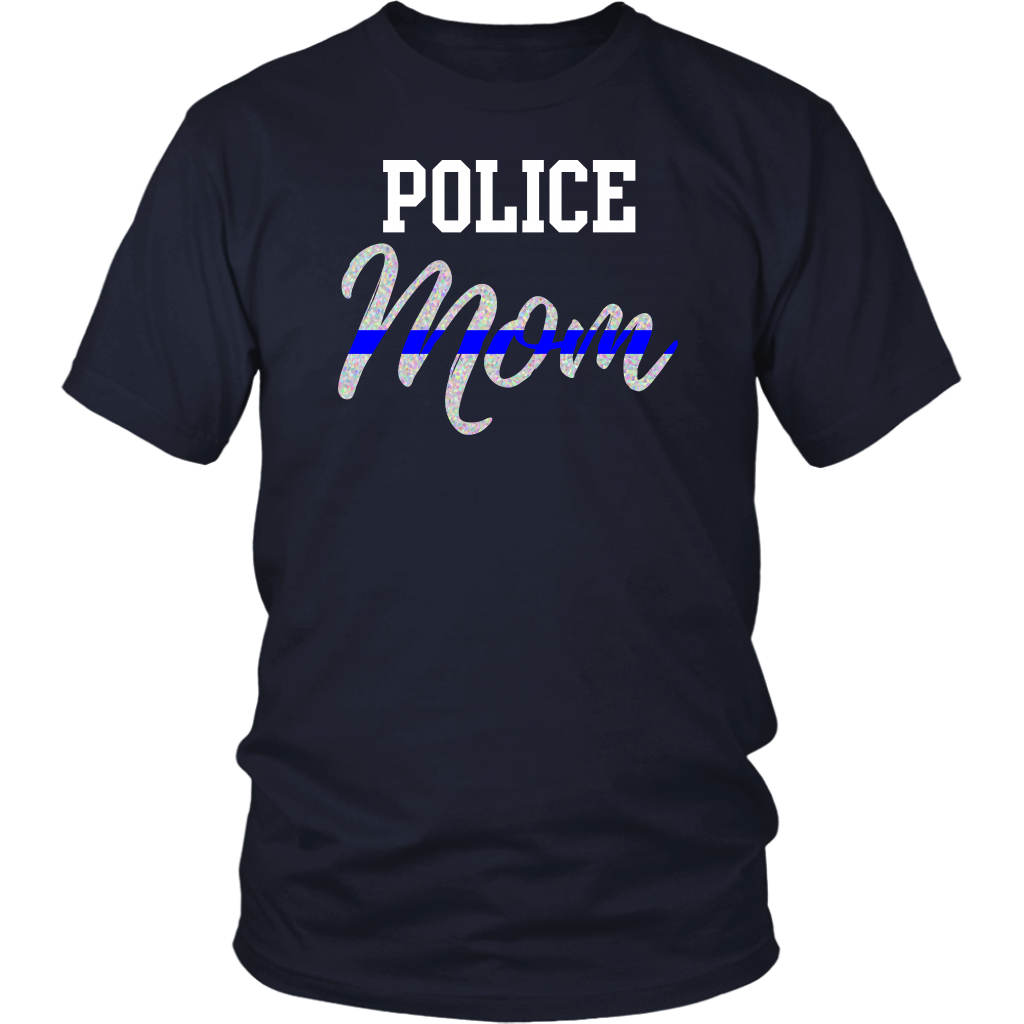 Thin Blue Line Police Mom Shirts and Hoodies