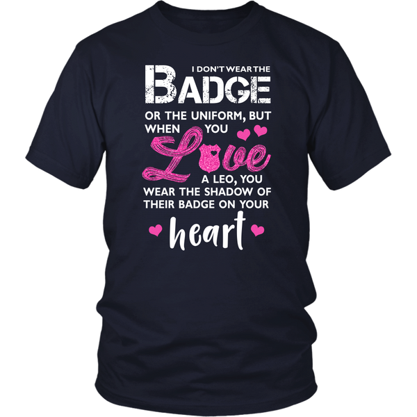 I Wear A Shadow of Your Badge on My Heart Tank Tops - Thin Blue Line Shop