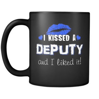 I Kissed A Deputy - Blue Kisses- Mug