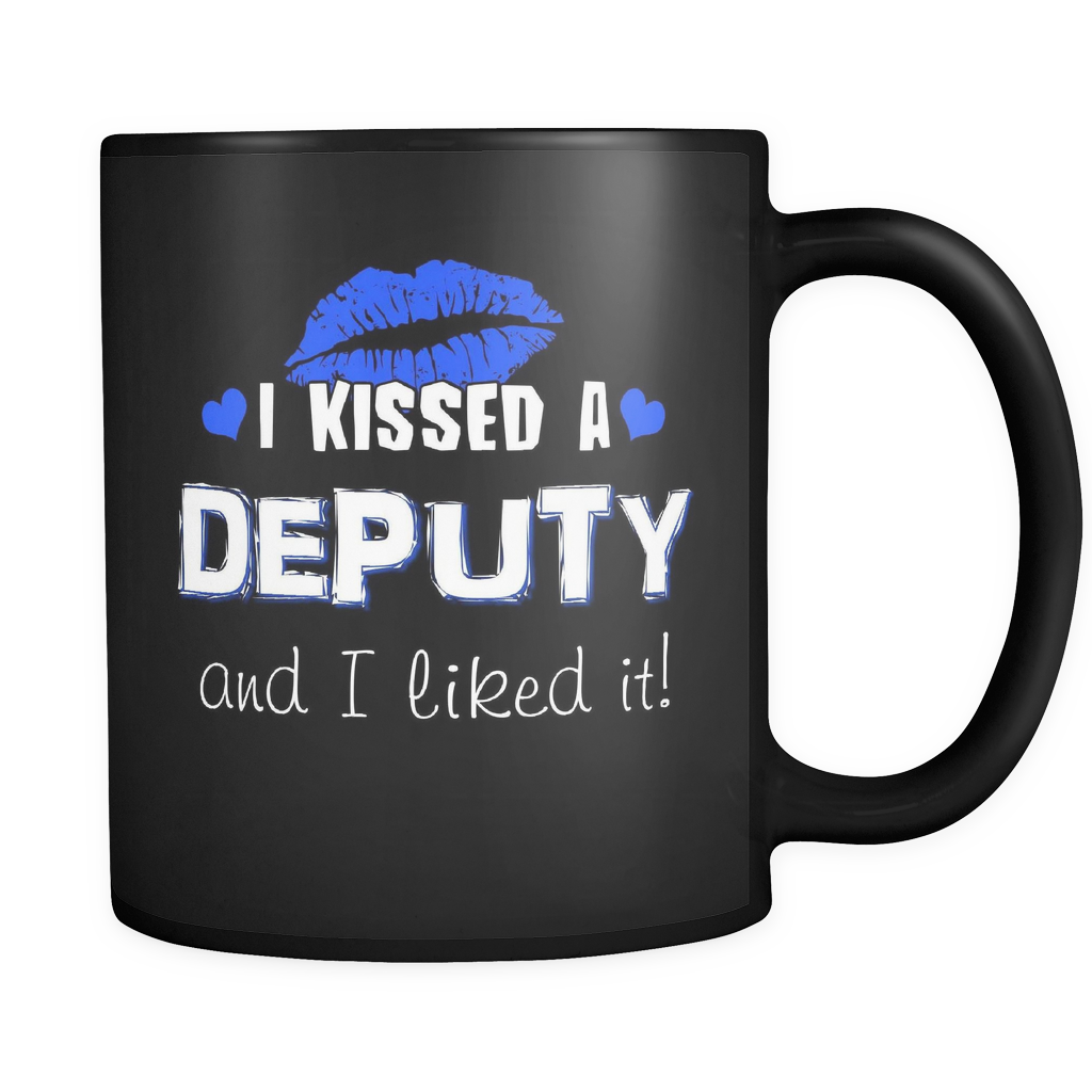 I Kissed A Deputy - Blue Kisses- Mug