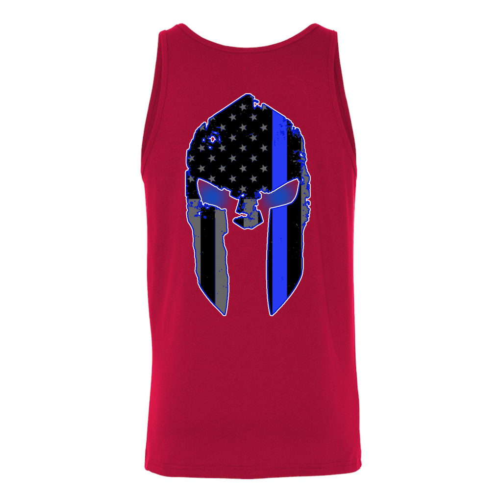 Men's Thin Blue Line Spartan Tank Tops