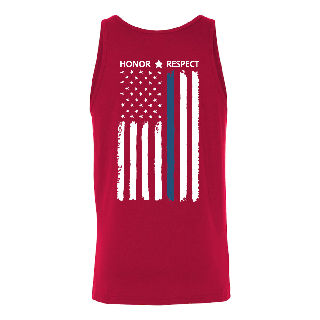 Men's Thin Blue Line Honor Respect Tank Tops