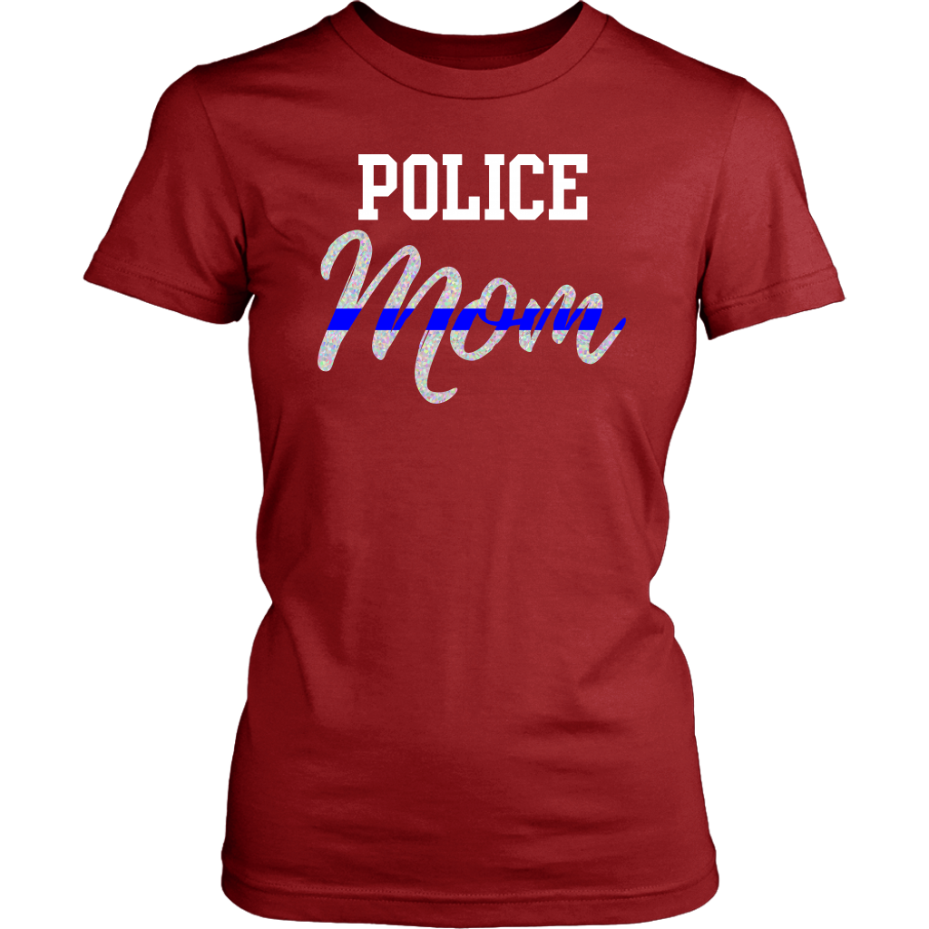 Thin Blue Line Police Mom Shirts and Hoodies