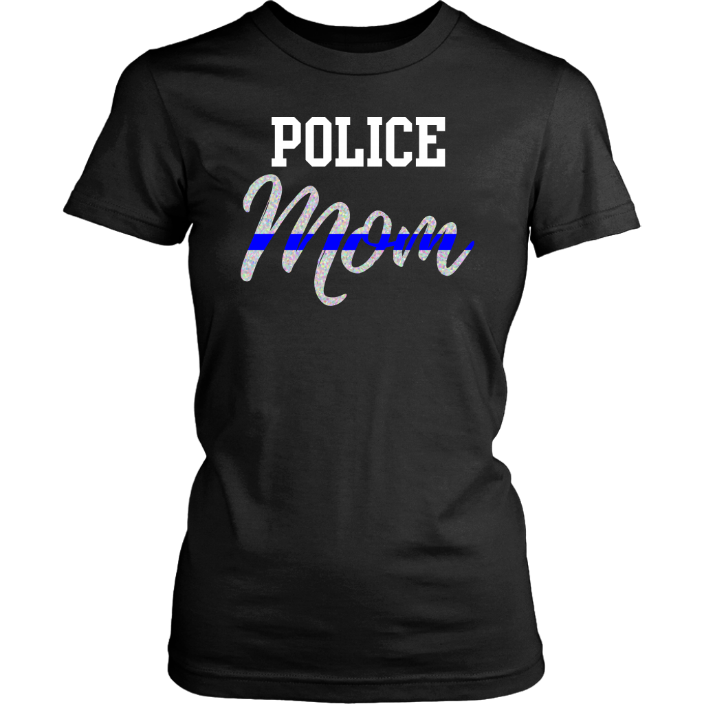 Thin Blue Line Police Mom Shirts and Hoodies