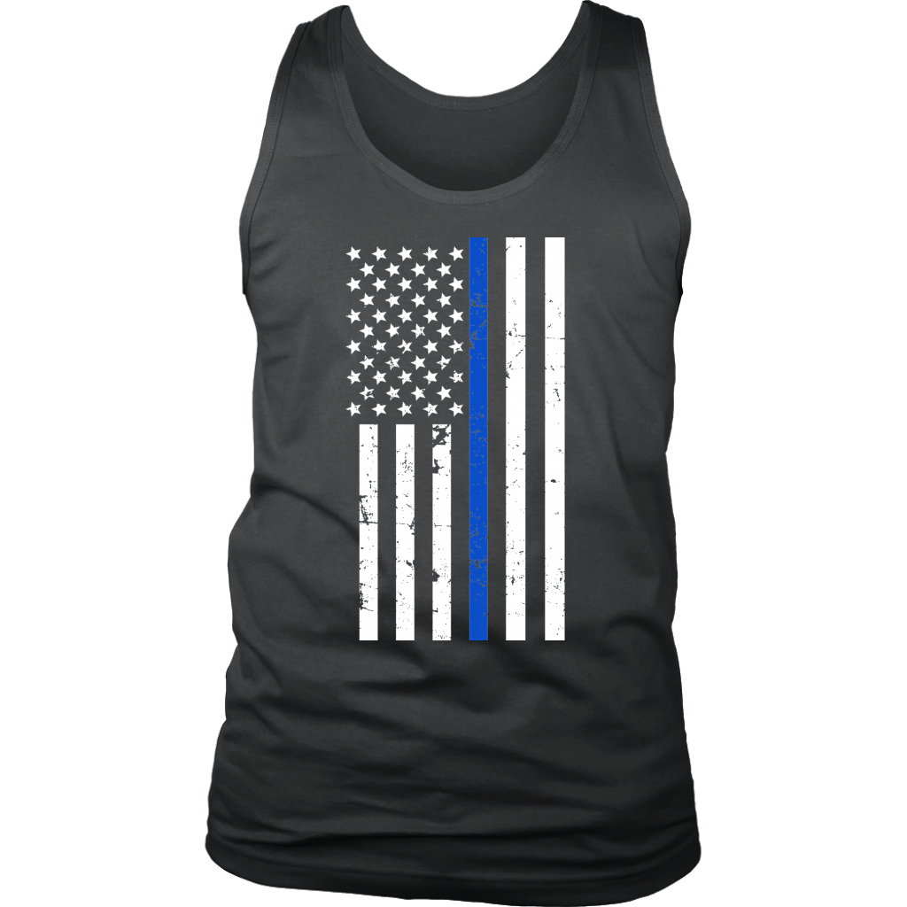 Men's Thin Blue Line Flag Tank Top
