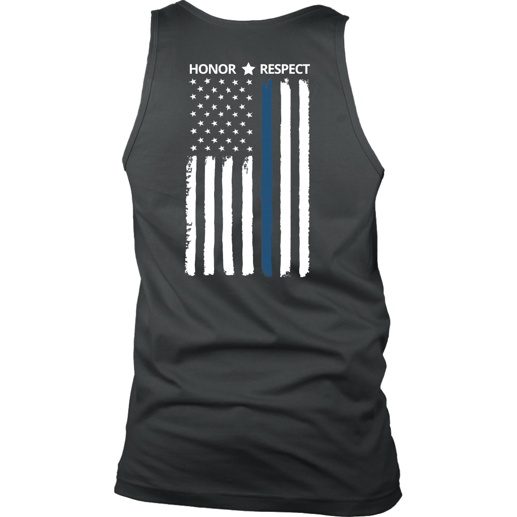 Men's Thin Blue Line Honor Respect Tank Tops