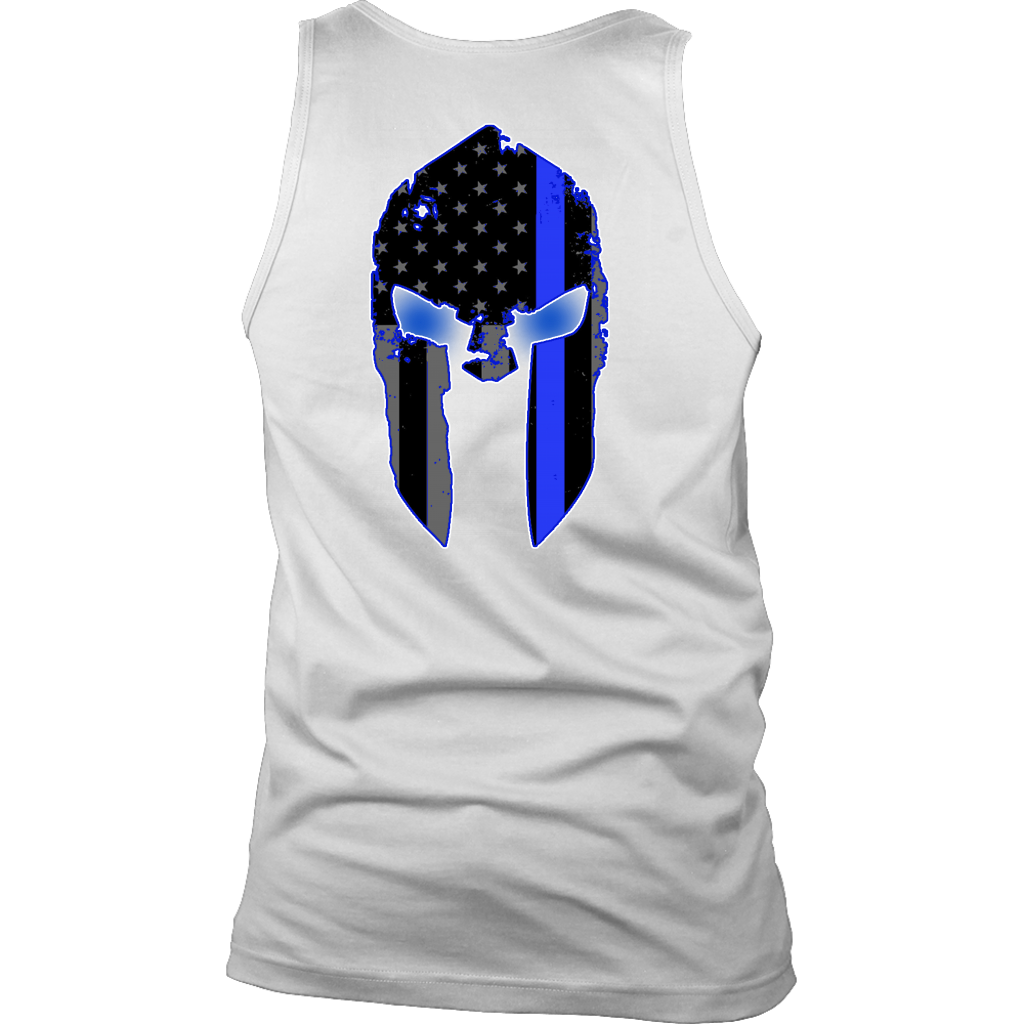 Men's Thin Blue Line Spartan Tank Tops