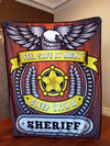 Feel Safe At Night Sleep With A Sheriff Throw Blanket