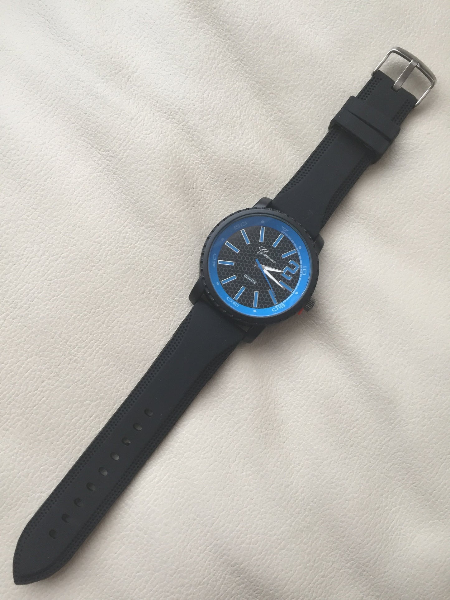 Geneva Blue Quartz Law Enforcement Watch