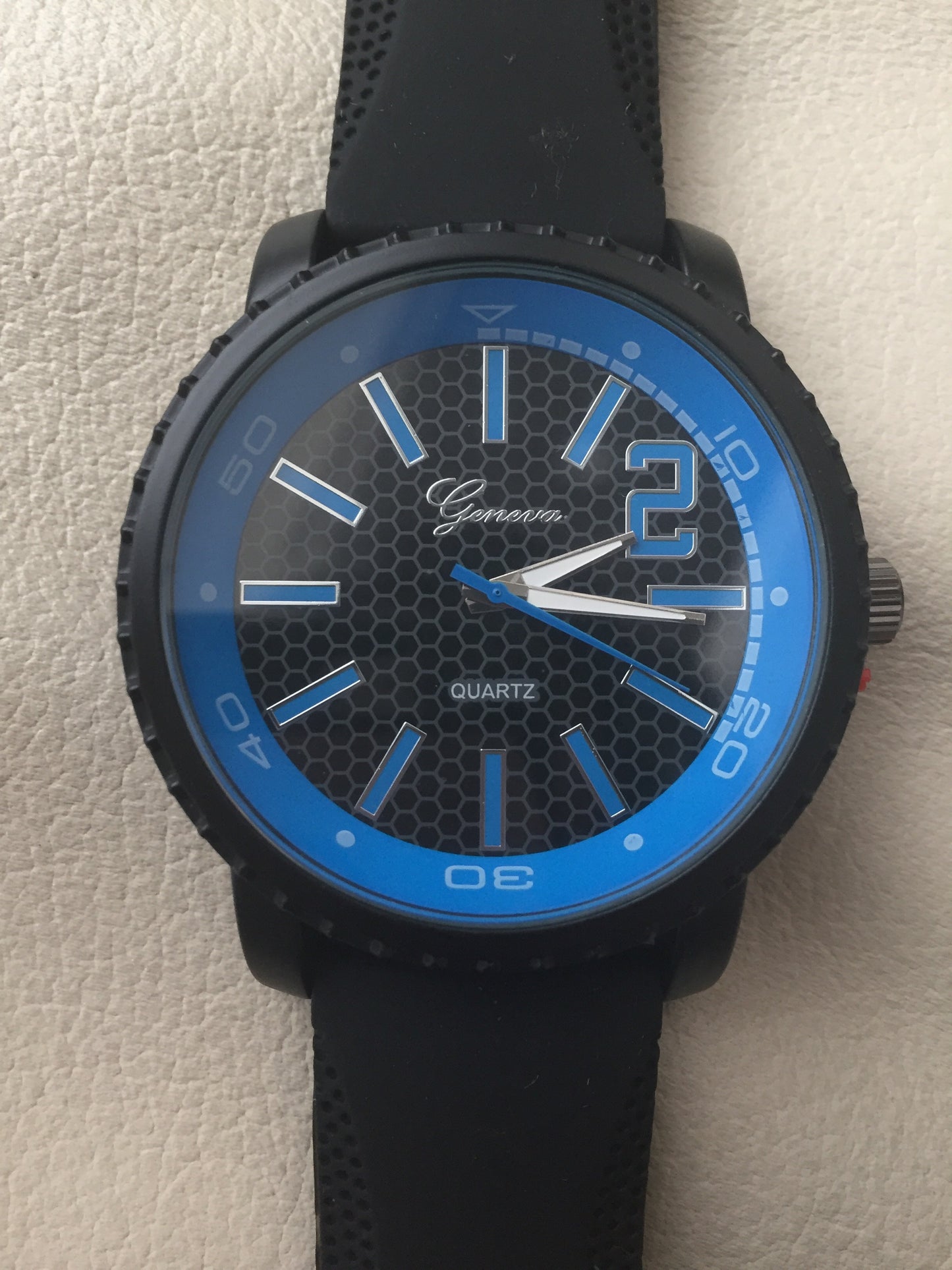 Geneva Blue Quartz Law Enforcement Watch