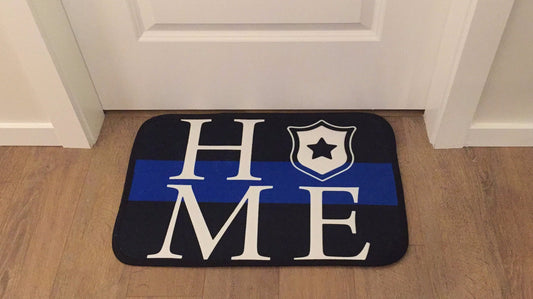 Awesome Thin Blue Line "HOME" doormat