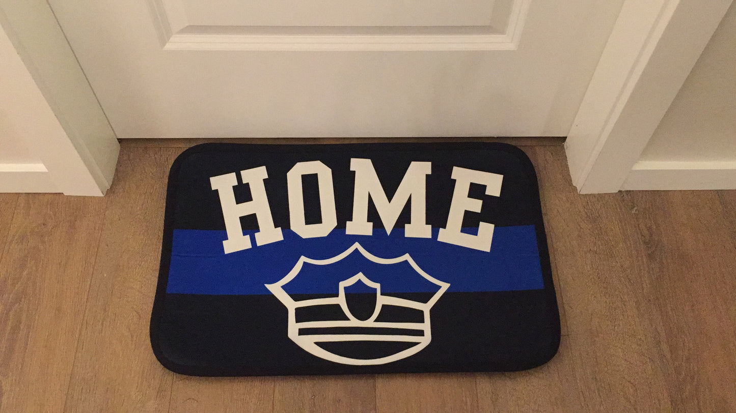 Thin Blue Line "HOME" Doormat