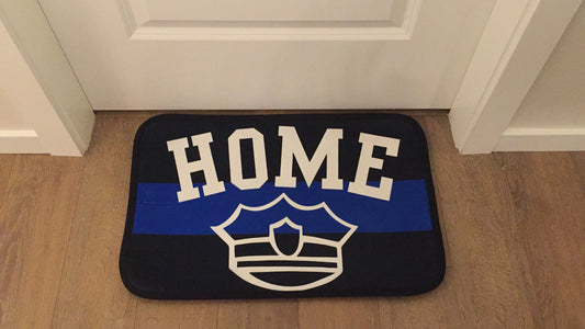 Thin Blue Line "HOME" Doormat