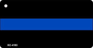 Thin Blue Line Key Chain