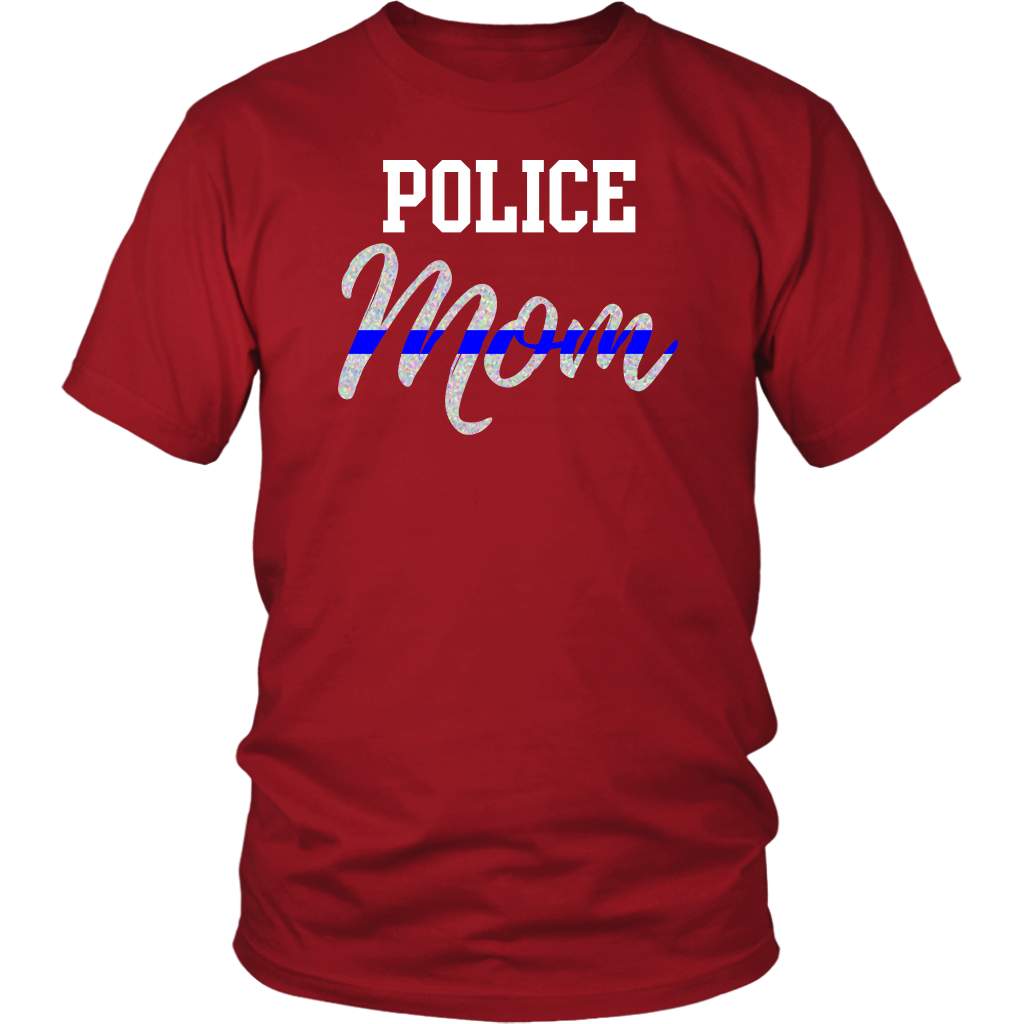Thin Blue Line Police Mom Shirts and Hoodies