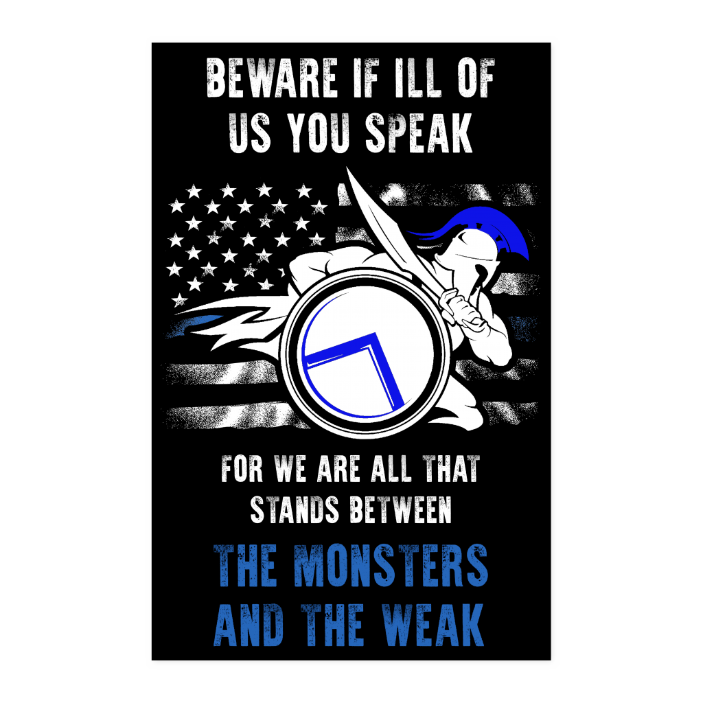 Beware If ill Of Us You Speak Poster