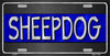 "SHEEPDOG" - Blue Line Novelty Metal License Plate