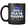 I Kissed A State Trooper- Blue Kisses- Mug