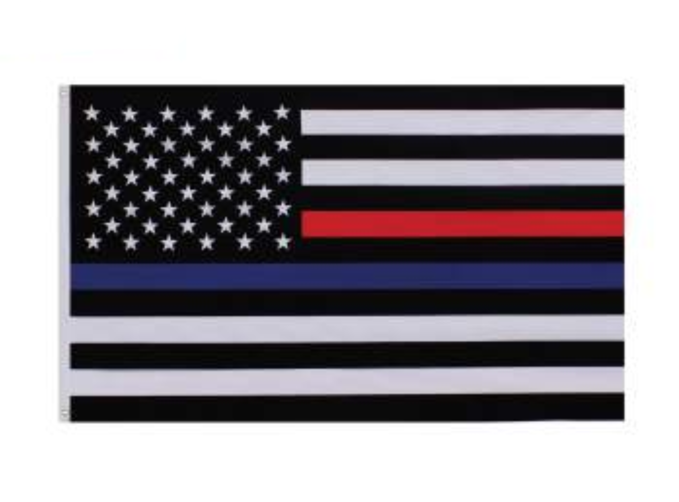 Thin Red and Blue Line American Flag