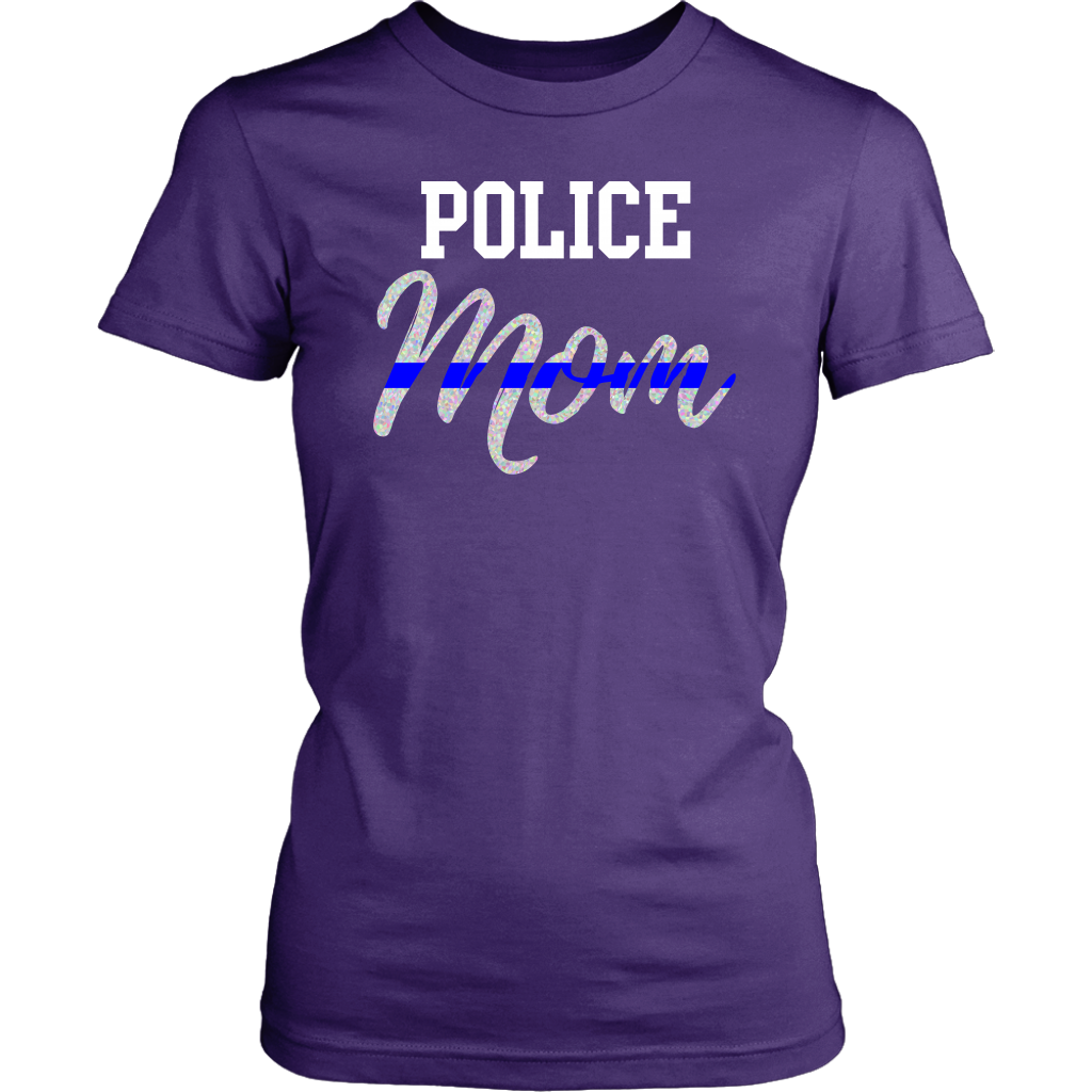 Thin Blue Line Police Mom Shirts and Hoodies