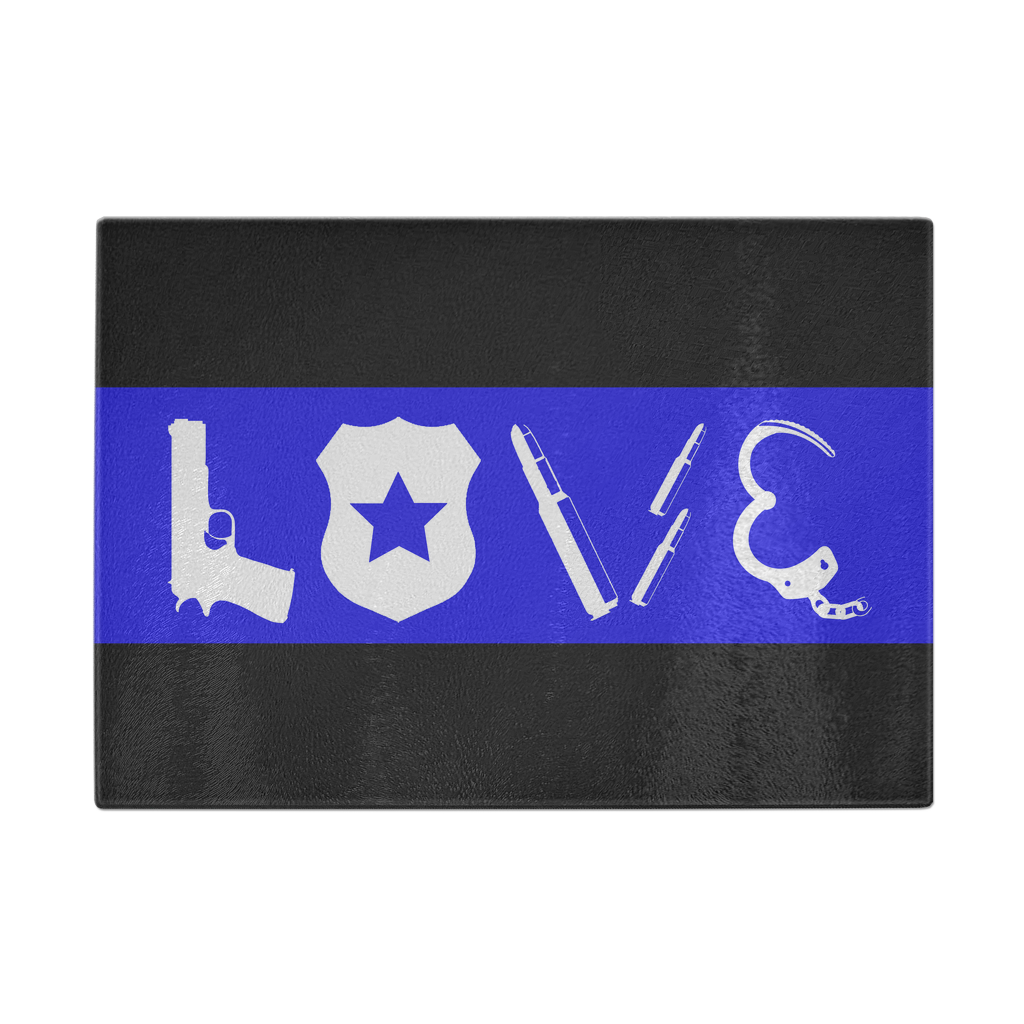 Love - Thin Blue Line Cutting Board