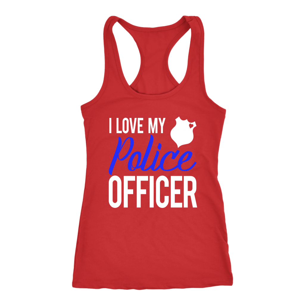 Women's I Love My Police Officer Tank Top