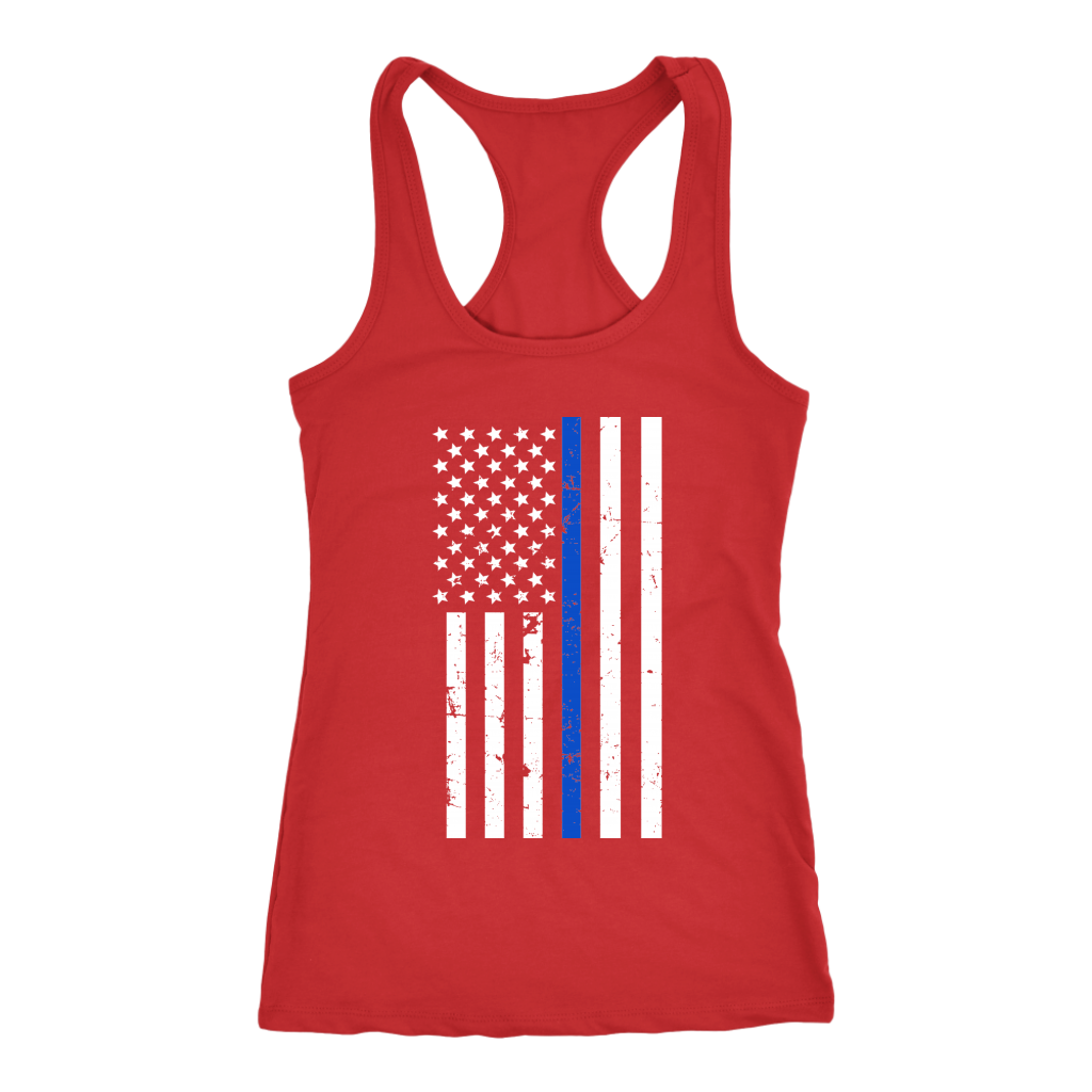 Women's Thin Blue Line Flag Tank Tops