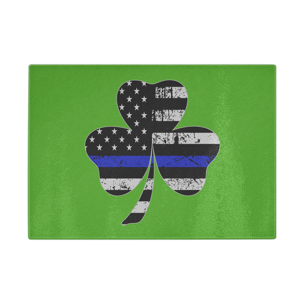 Thin Blue Line Shamrock Cutting Board