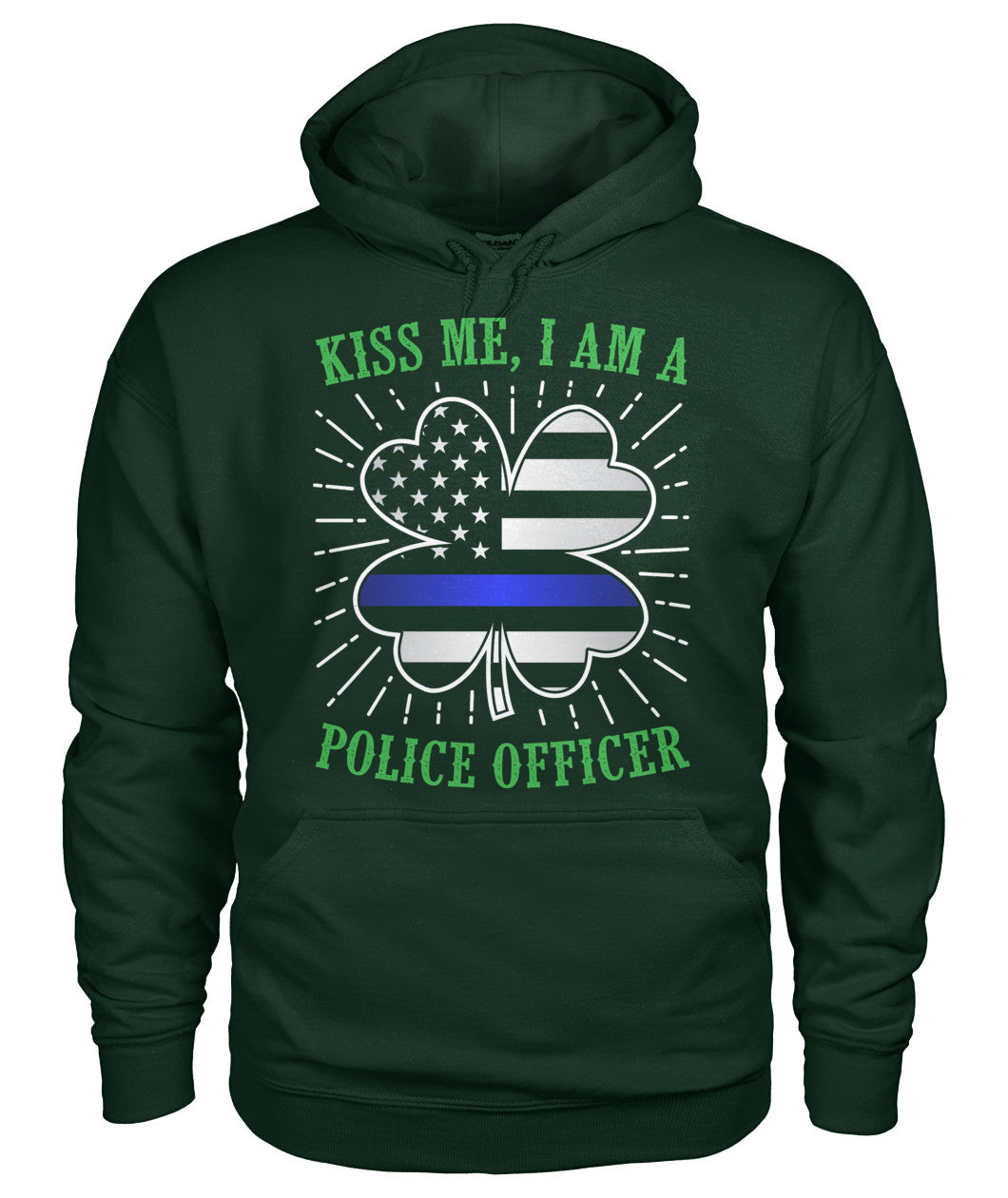 Kiss Me I am a Police Officer Irish Shirts and Hoodies
