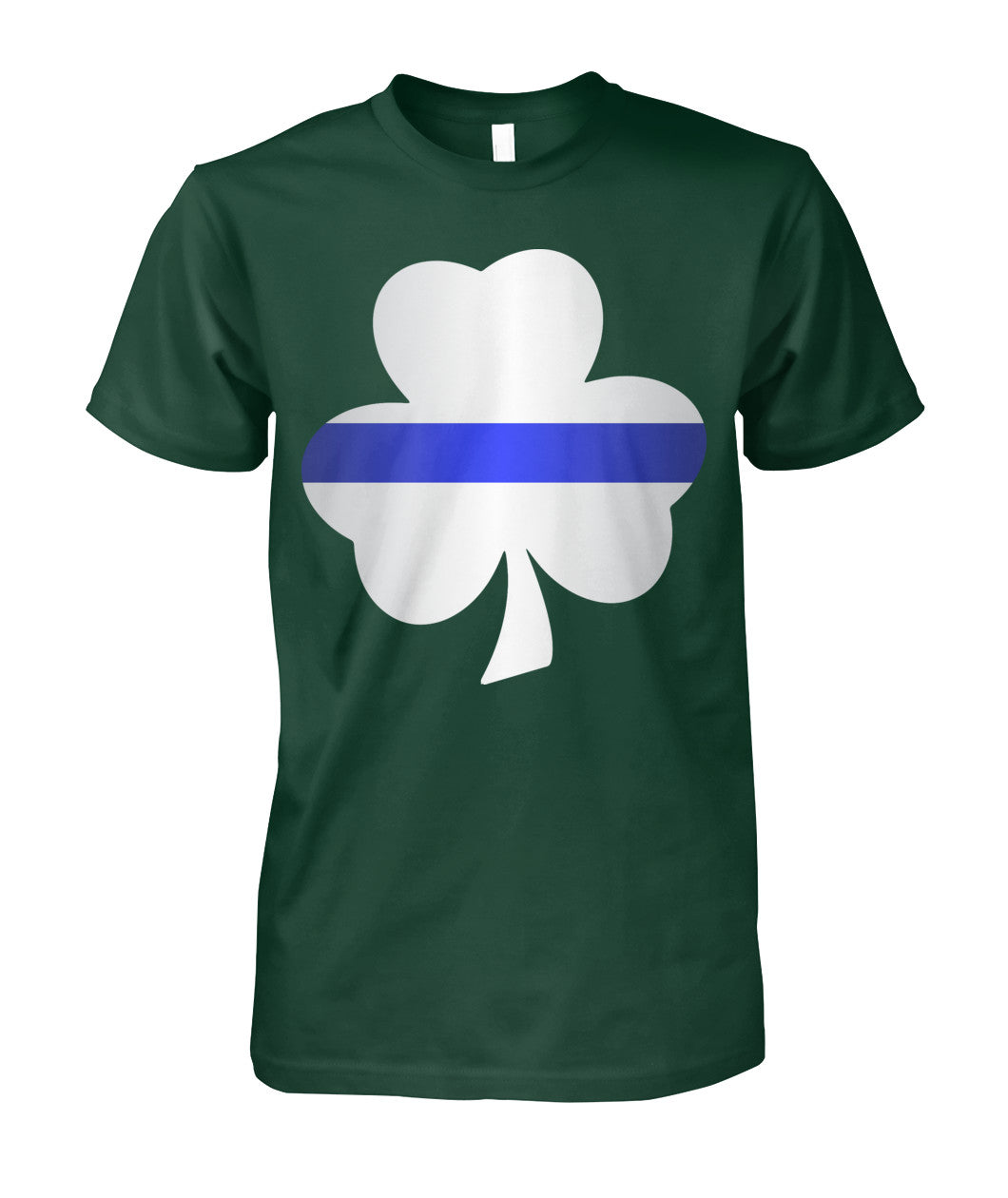 Thin Blue Line Shamrock Irish Leaf Shirts and Hoodies