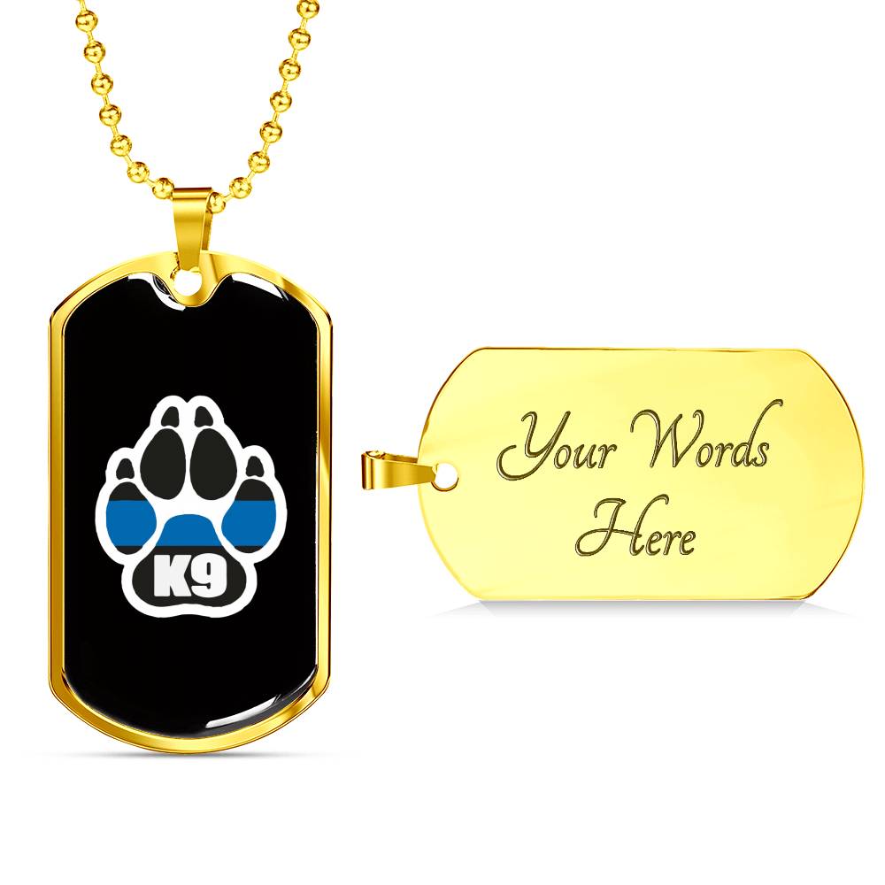 K9 Paw Dog Tag