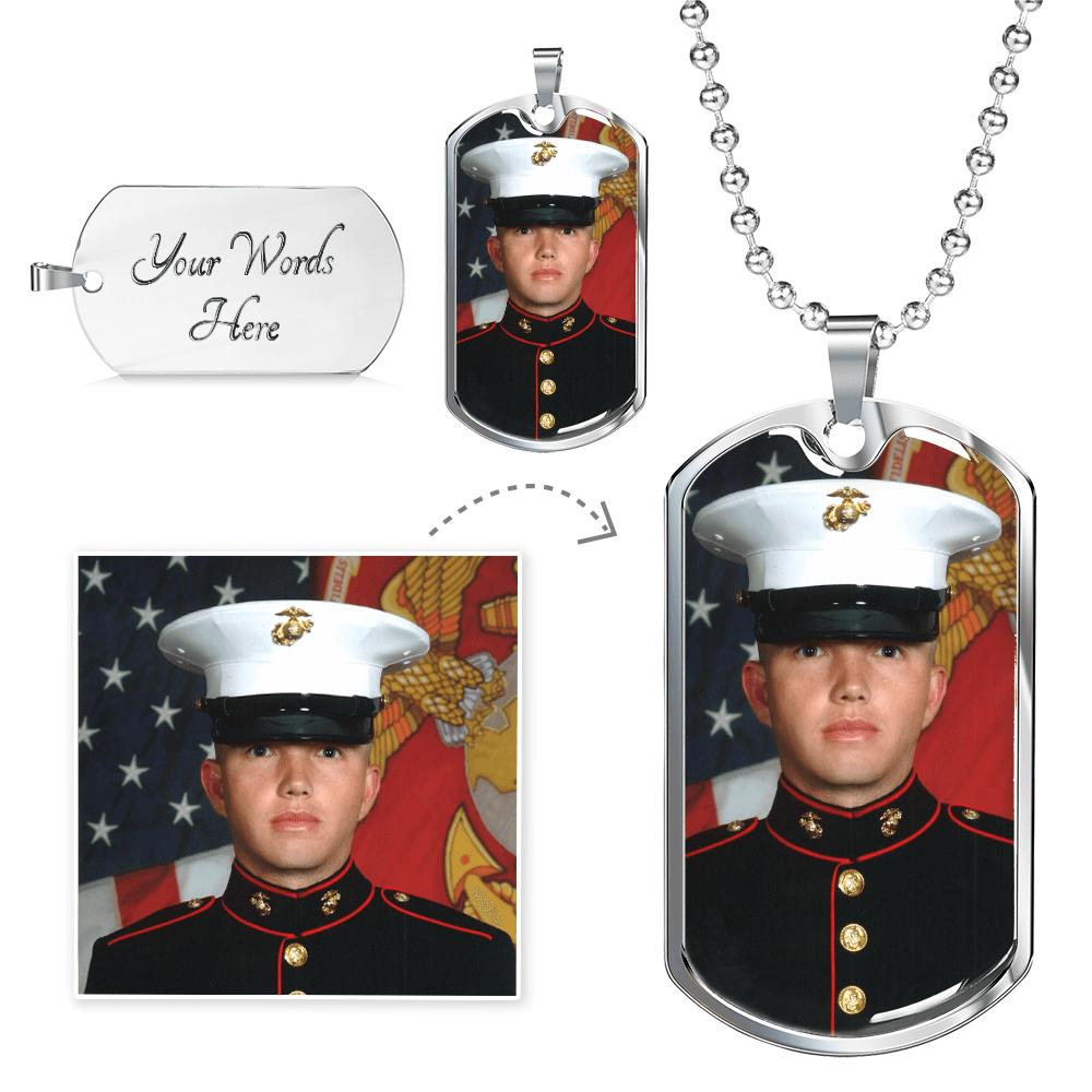 Personalized Stainless Steel Dog Tag Necklace