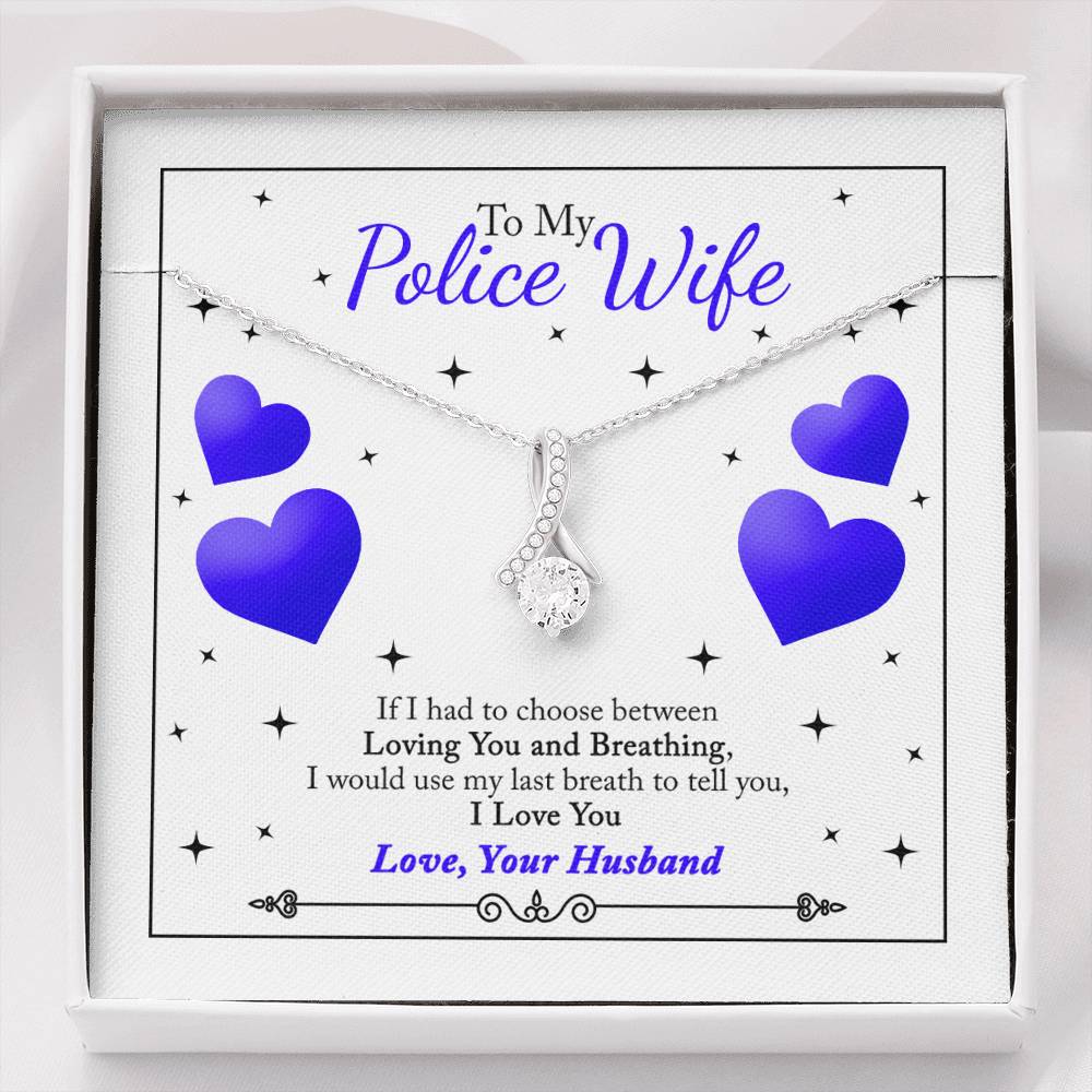 To My Police Wife from Husband - Alluring Necklace