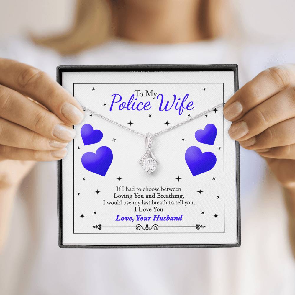 To My Police Wife from Husband - Alluring Necklace