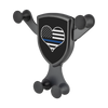 Thin Blue Line Heart Gravitis - Wireless Car Charger