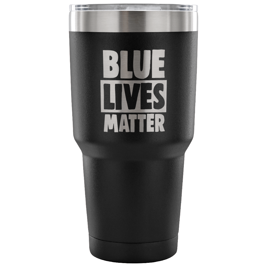 Blue Lives Matter 30 Ounce Vacuum Tumbler