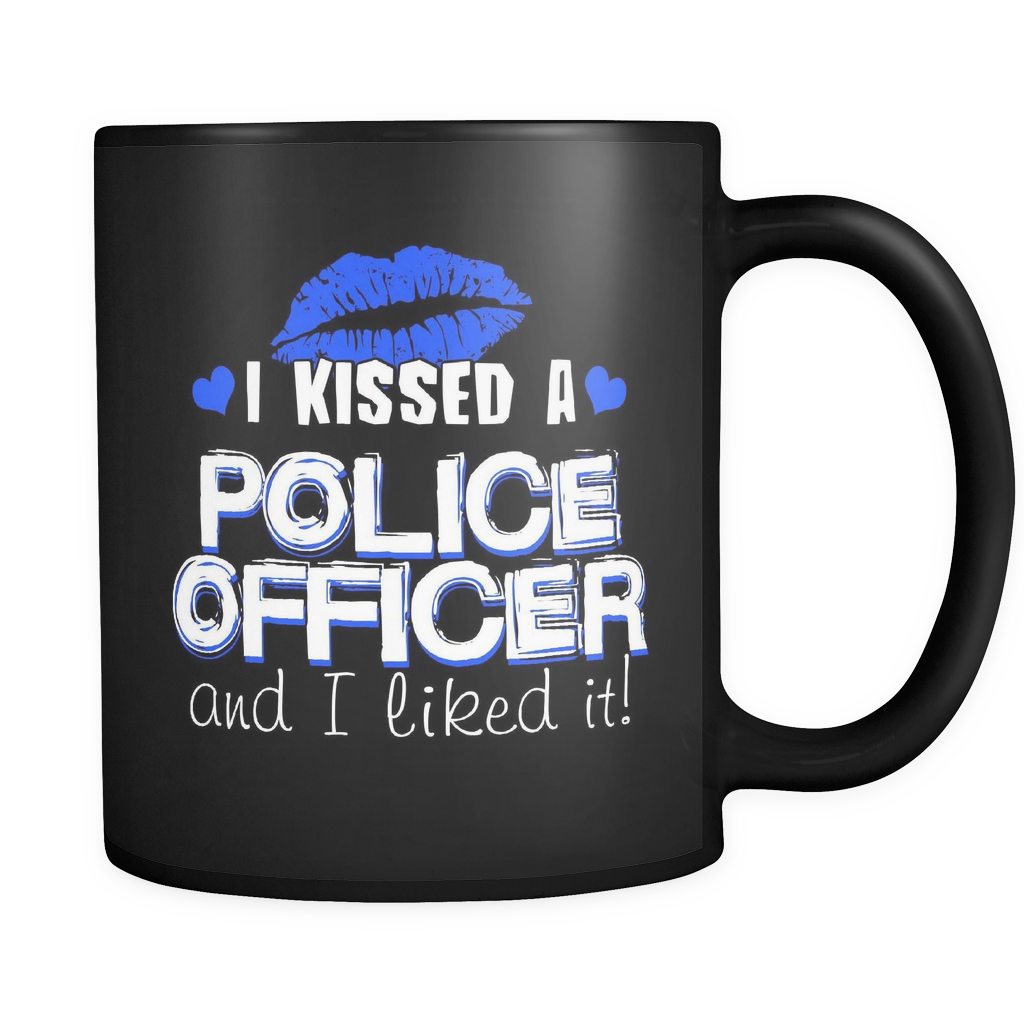 I Kissed A Police Officer - Blue Kisses - Mug