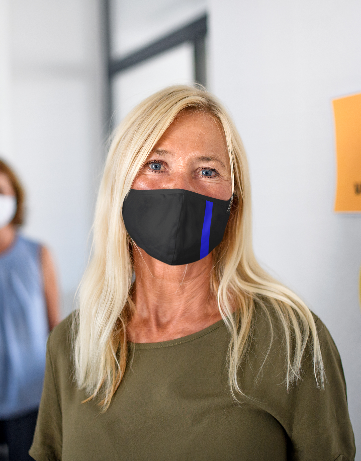 Thin Blue Line Face Mask with BONUS 10 x PM 2.5 Filters