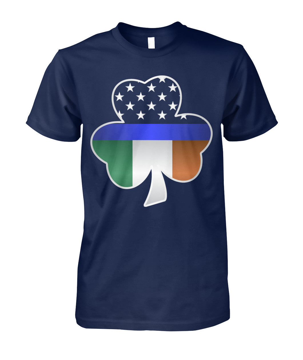Shamrock Thin Blue Line Irish Flag Shirts and Hoodies