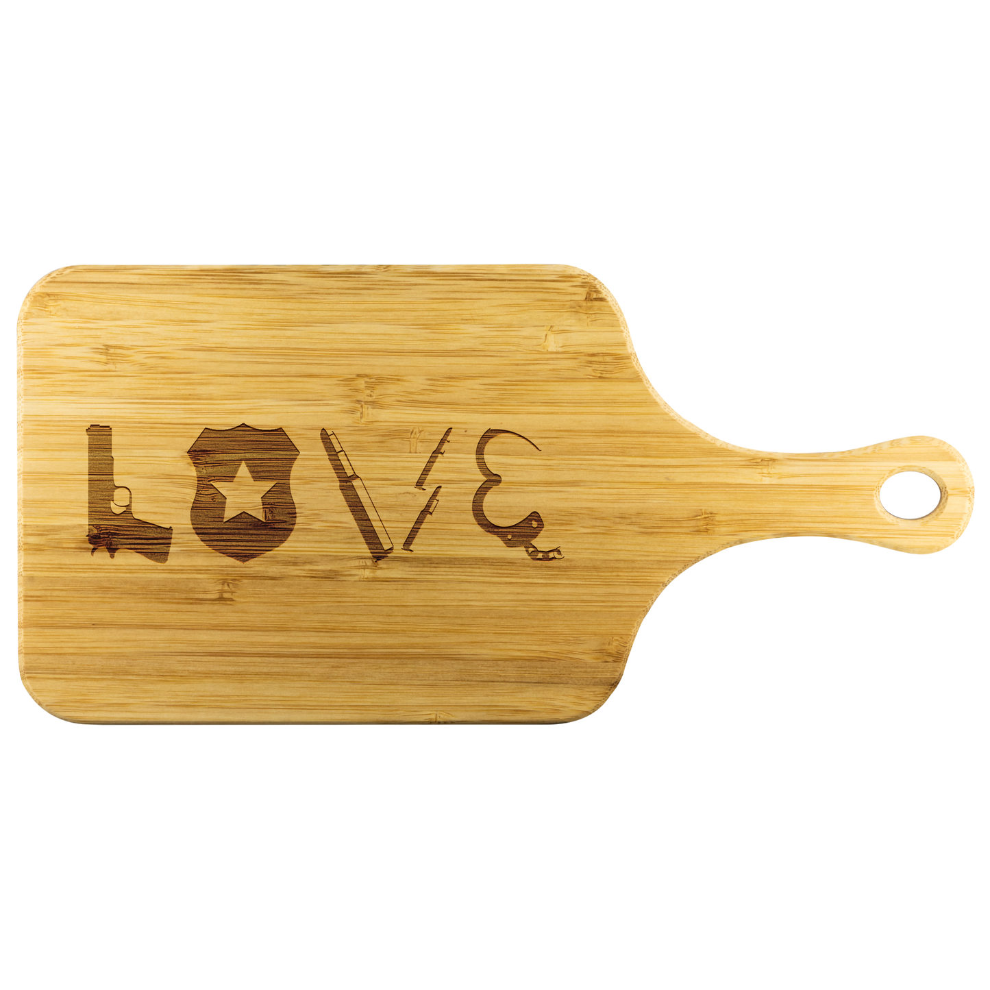 Police Love Chopping Board With Handle