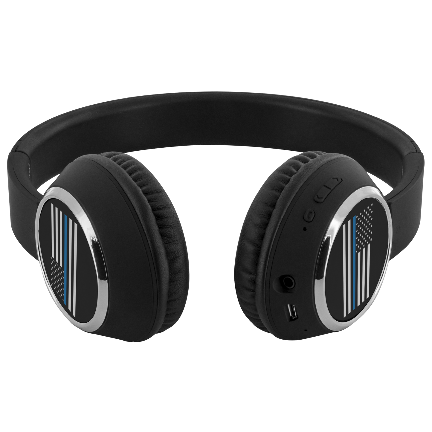 Thin Blue Line American Flag Headphones