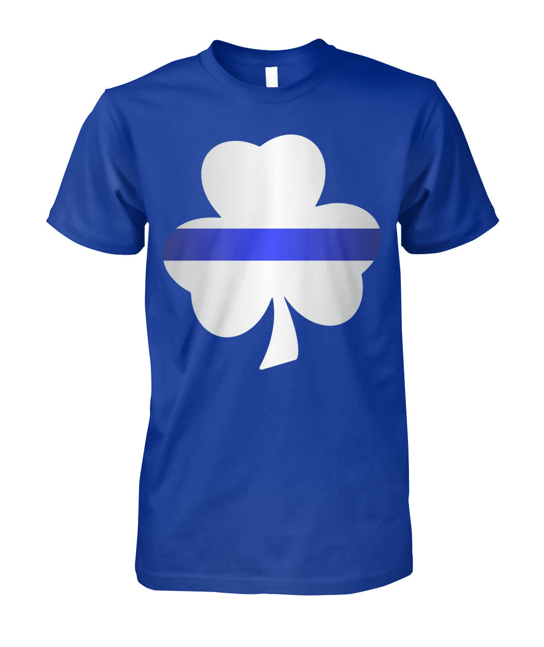 Thin Blue Line Shamrock Irish Leaf Shirts and Hoodies