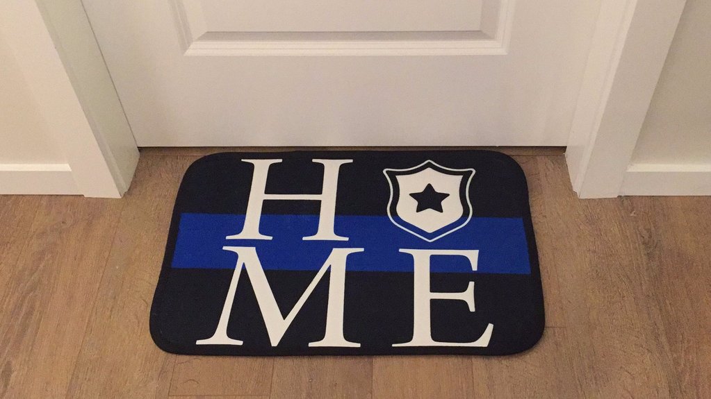 Thin Blue Line "HOME" Doormat