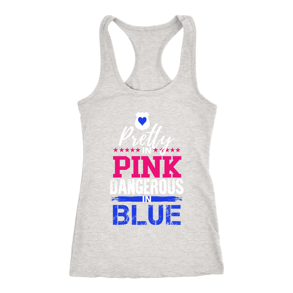 Women's Pretty in Pink, Dangerous in Blue Tank Tops