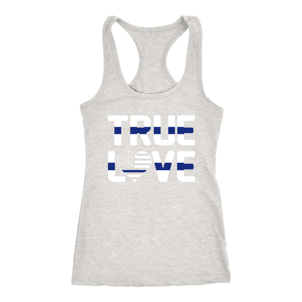 Women's Thin Blue Line Police True Love Tank Tops