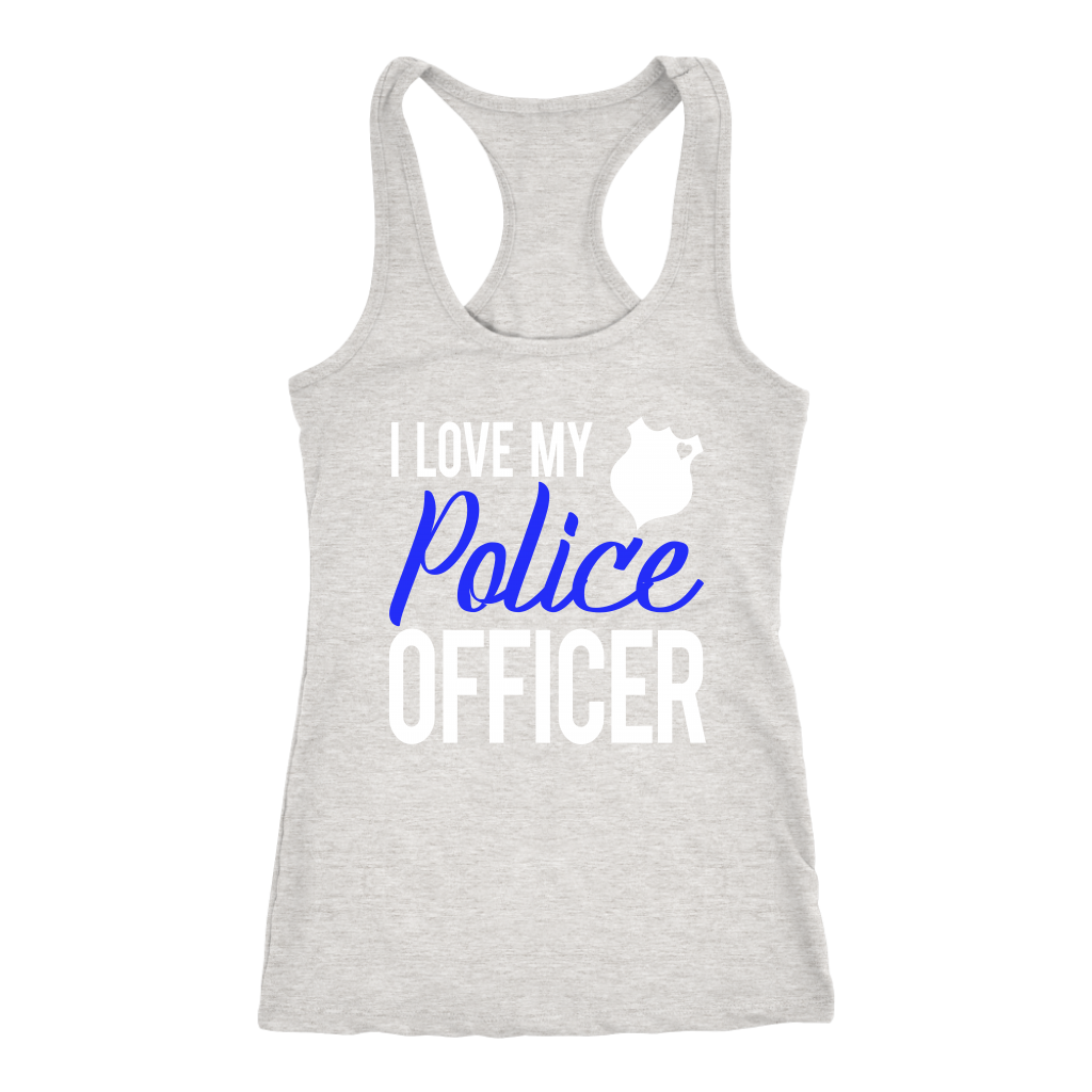 Women's I Love My Police Officer Tank Top