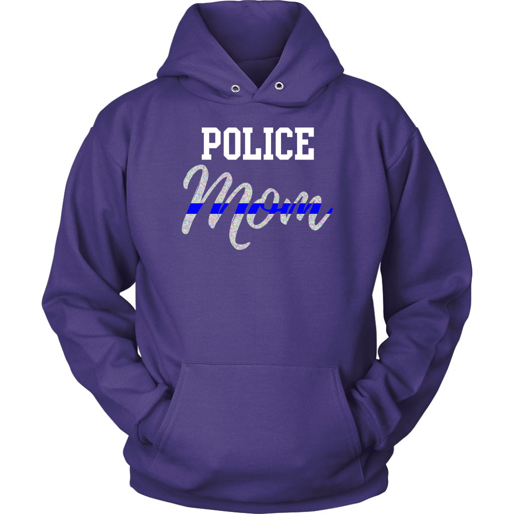 Thin Blue Line Police Mom Shirts and Hoodies