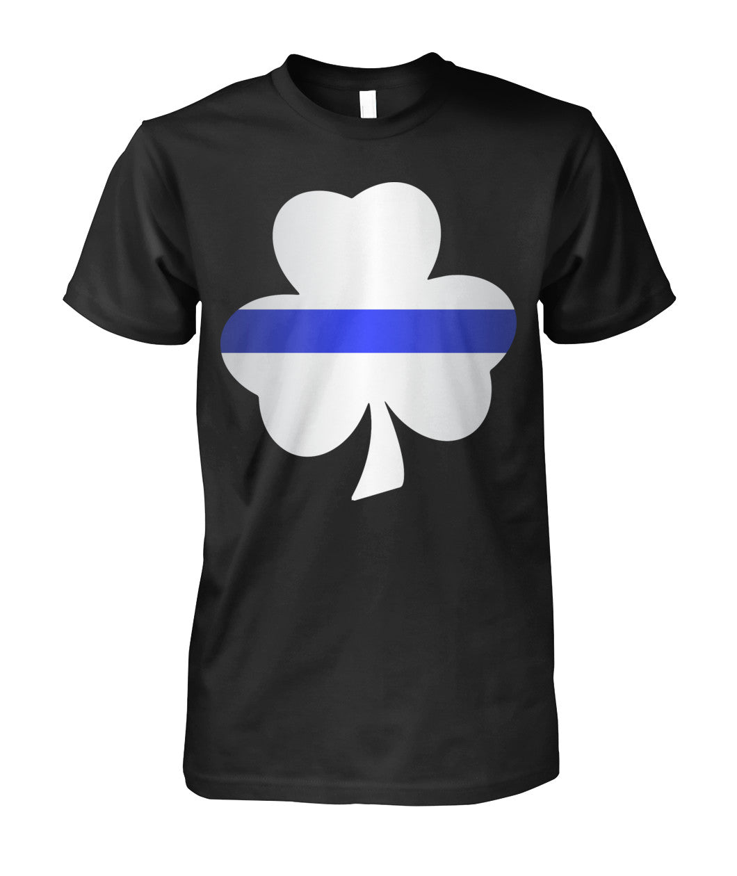 Thin Blue Line Shamrock Irish Leaf Shirts and Hoodies