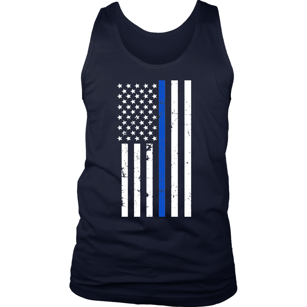 Men's Thin Blue Line Flag Tank Top